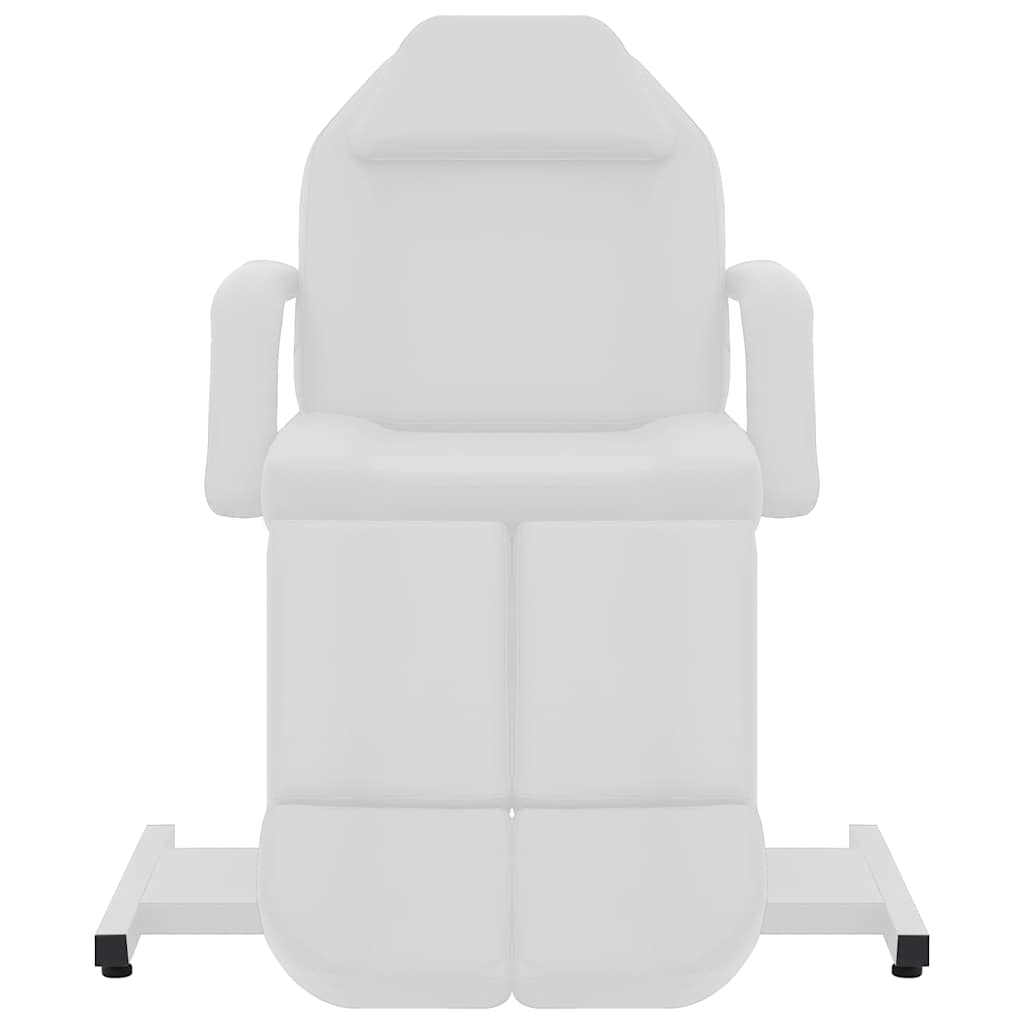 Beauty Treatment Chair Faux Leather White 180x62x78 cm