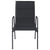 Garden Chairs 2 pcs Steel and Textilene Black