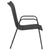 Garden Chairs 2 pcs Steel and Textilene Black