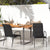 Garden Chairs 2 pcs Steel and Textilene Black