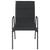 Garden Chairs 4 pcs Steel and Textilene Black