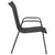 Garden Chairs 4 pcs Steel and Textilene Black