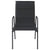 Garden Chairs 6 pcs Steel and Textilene Black