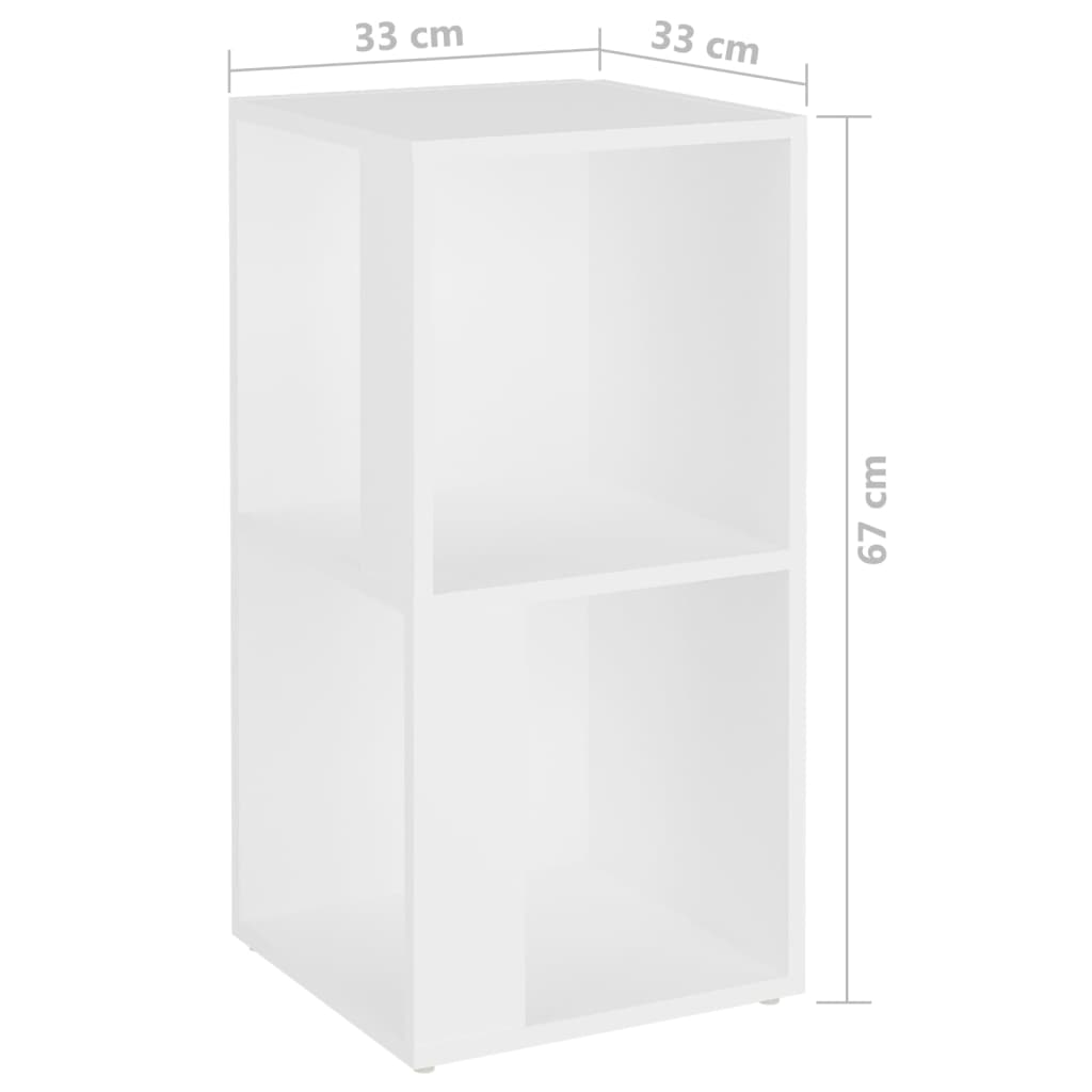 Corner Cabinet White 33x33x67cm Engineered Wood