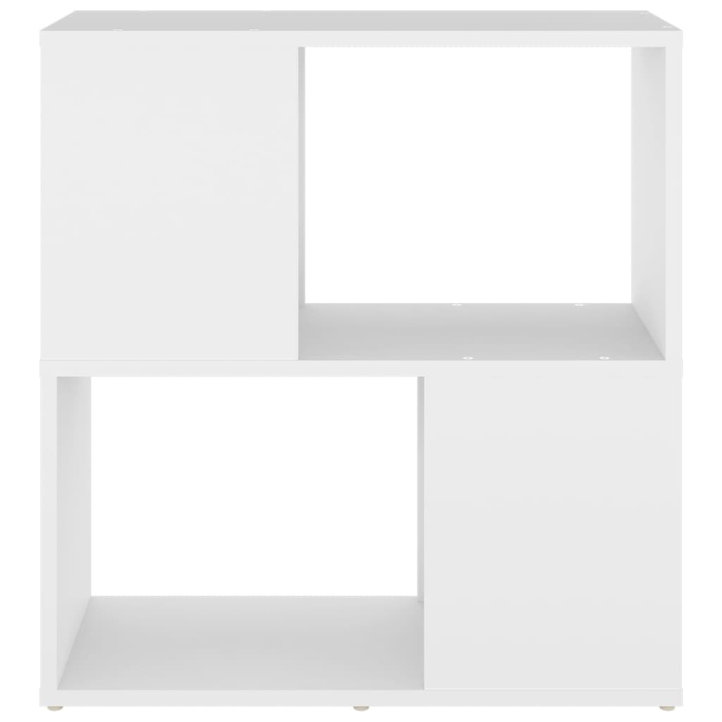 Book Cabinet White 60x24x63 cm Engineered Wood