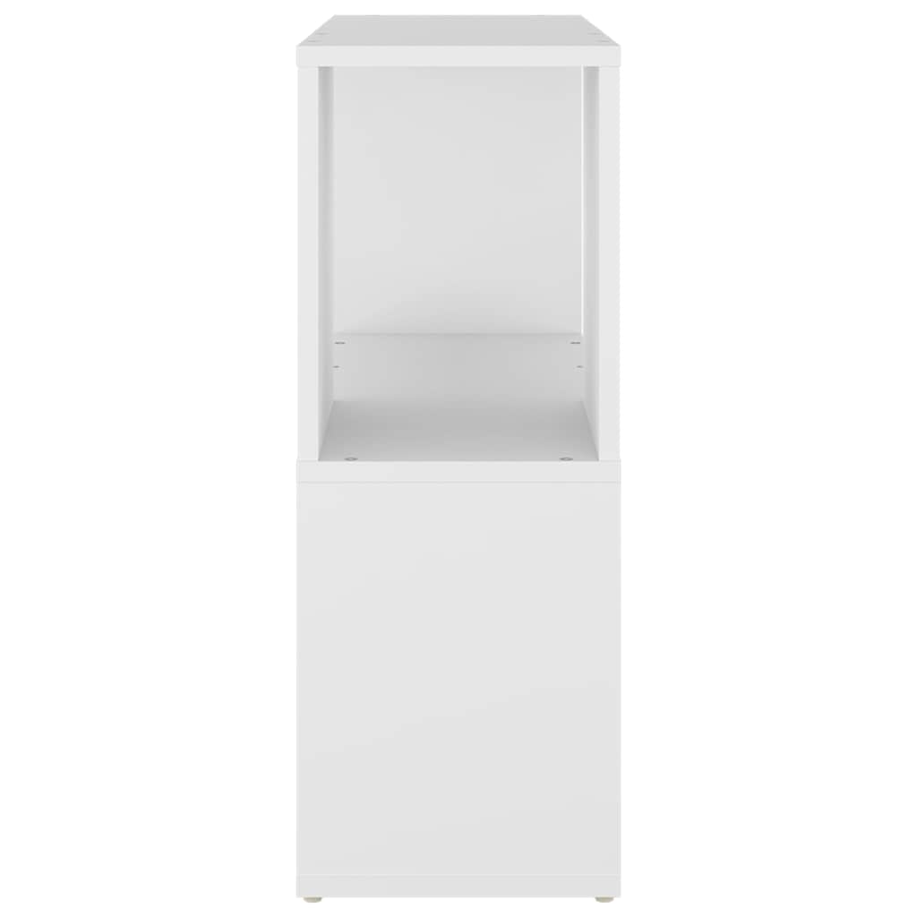 Book Cabinet White 60x24x63 cm Engineered Wood