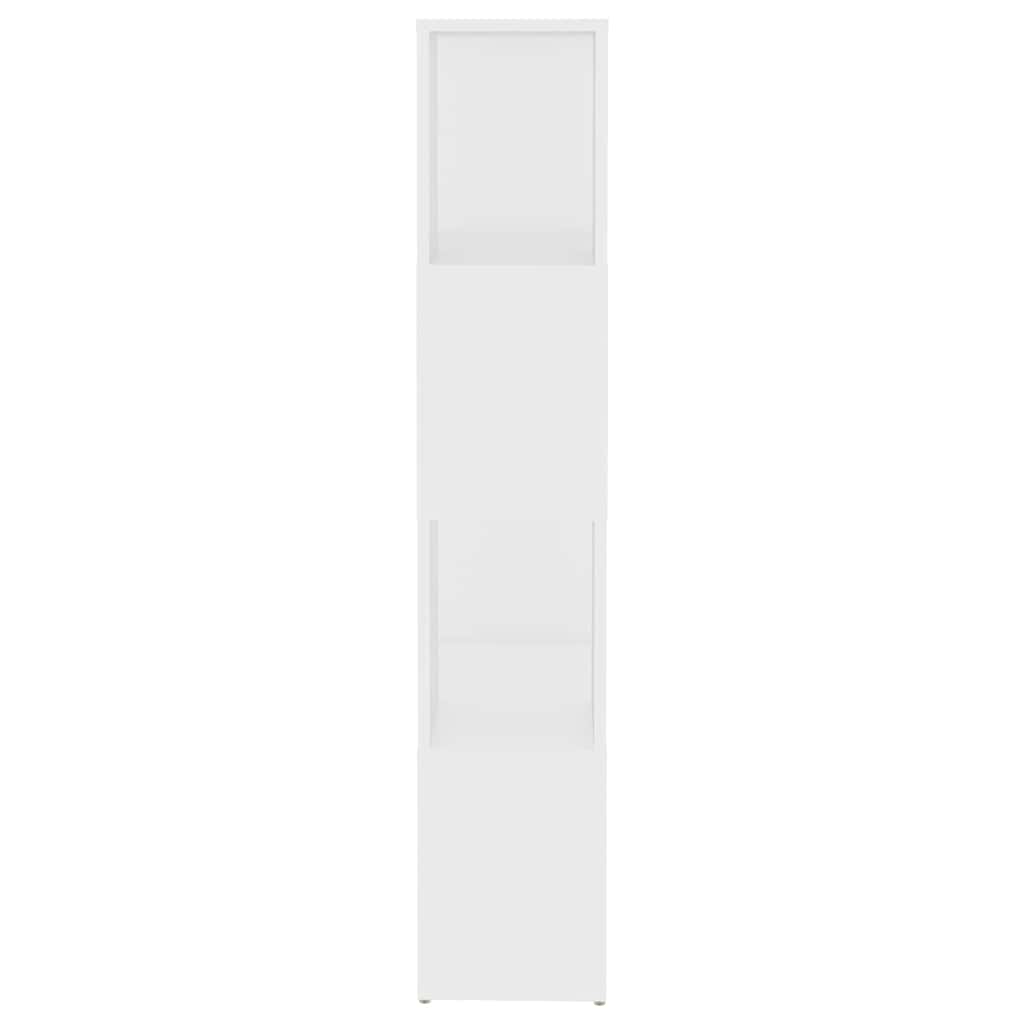 Book Cabinet Room Divider White 60x24x124.5 cm Engineered Wood