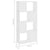 Book Cabinet Room Divider White 60x24x124.5 cm Engineered Wood