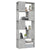 Book Cabinet Room Divider Concrete Grey 60x24x155 cm