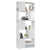 Book Cabinet Room Divider High Gloss White 60x24x155 cm