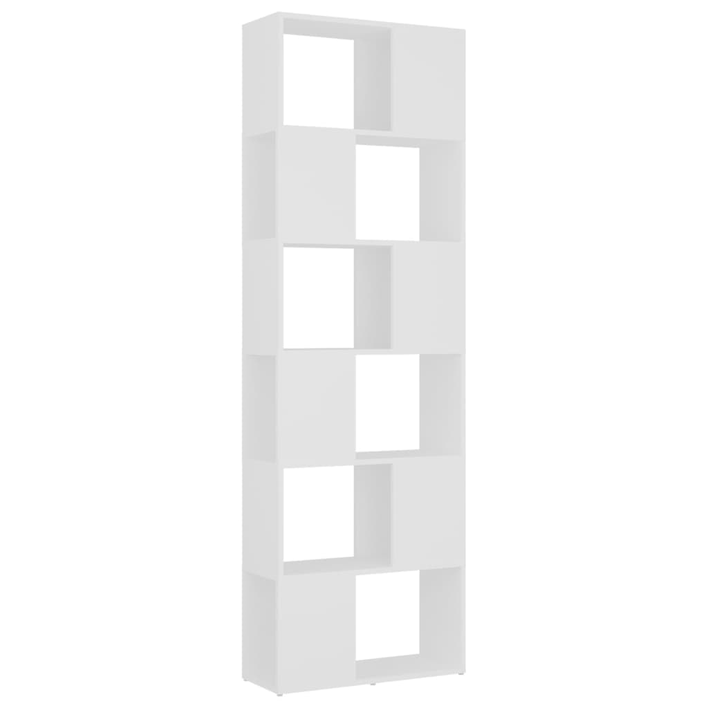 Book Cabinet Room Divider White 60x24x186 cm