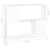 TV Cabinet White 80x24x63 cm Engineered Wood