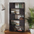 Book Cabinet Room Divider Grey 80x24x155 cm Engineered Wood