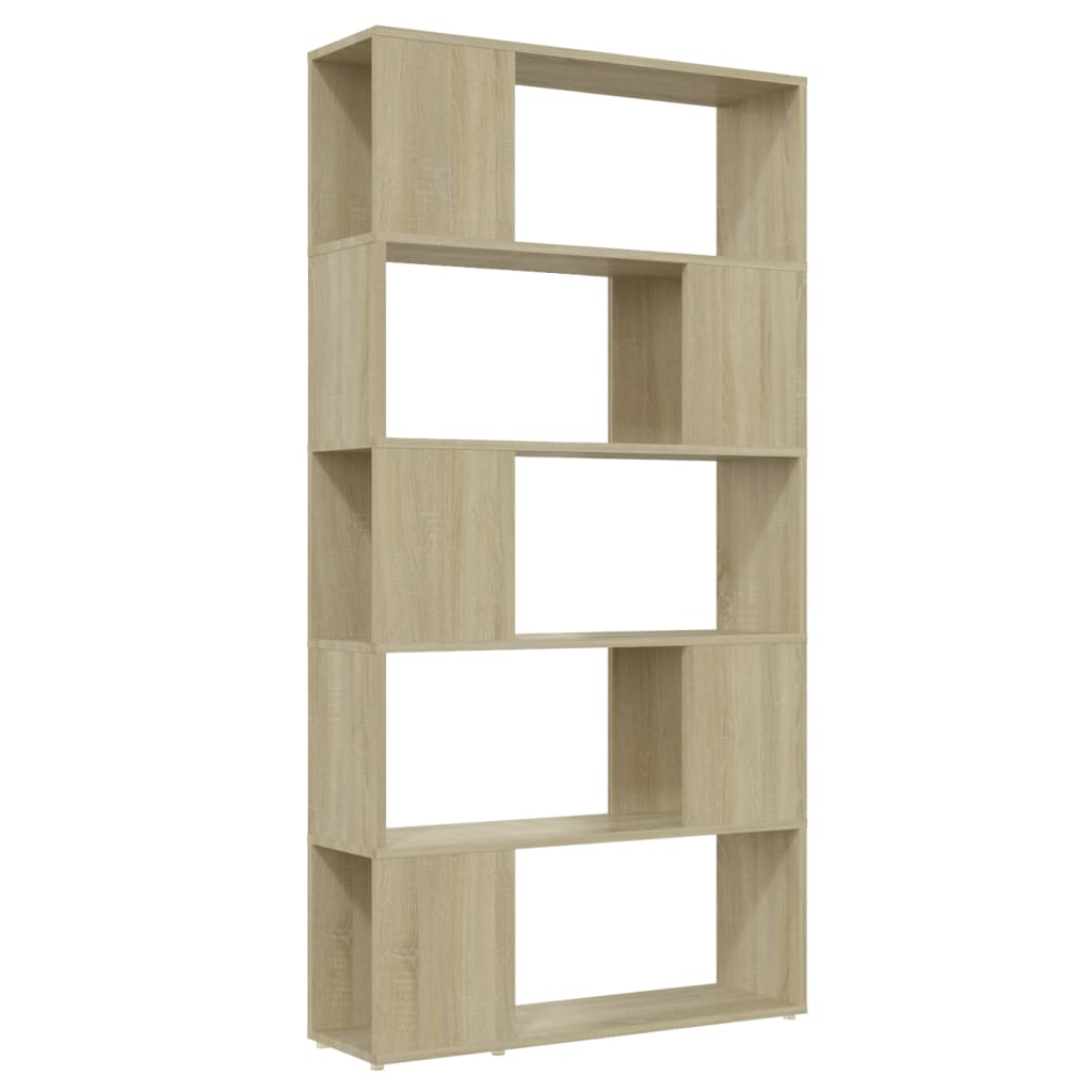 Book Cabinet Room Divider Sonoma Oak 80x24x155 cm Engineered Wood