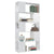 Book Cabinet Room Divider High Gloss White 80x24x155 cm Engineered Wood