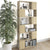 Book Cabinet Room Divider Sonoma Oak 80x24x186 cm Engineered Wood