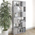 Book Cabinet Room Divider Concrete Grey 80x24x186 cm Engineered Wood