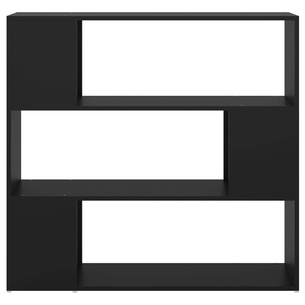 Book Cabinet Room Divider Black 100x24x94 cm