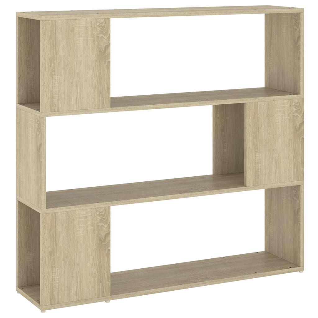 Book Cabinet Room Divider Sonoma Oak 100x24x94 cm