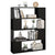 Book Cabinet Room Divider Black 100x24x124 cm