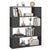 Book Cabinet Room Divider Grey 100x24x124 cm