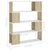 Book Cabinet Room Divider White and Sonoma Oak 100x24x124 cm