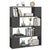 Book Cabinet Room Divider High Gloss Grey 100x24x124 cm