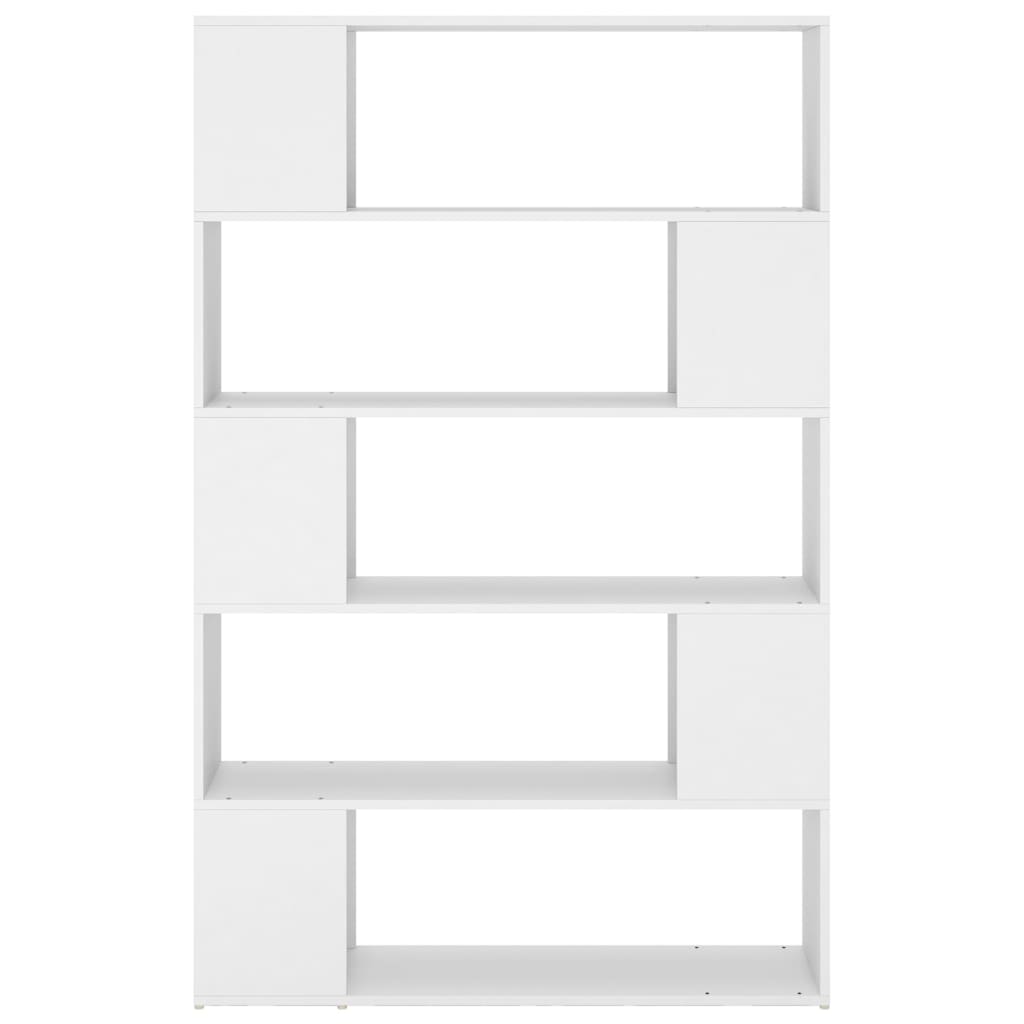 Book Cabinet Room Divider White 100x24x155 cm Engineered Wood