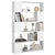 Book Cabinet Room Divider White 100x24x155 cm Engineered Wood