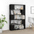 Book Cabinet Room Divider Black 100x24x155 cm Engineered Wood