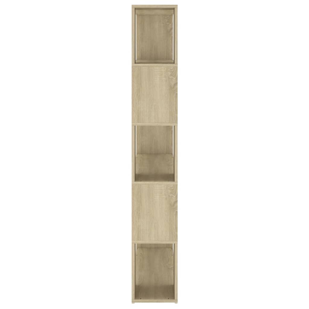 Book Cabinet Room Divider Sonoma Oak 100x24x155 cm Engineered Wood