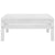 Garden Footstool White Solid Pinewood