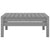 Garden Footstool Grey Solid Pinewood