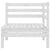 Garden Corner Sofas 2 pcs White Solid Pinewood