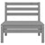 3 Piece Garden Lounge Set Solid Pinewood Grey