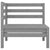 3 Piece Garden Lounge Set Solid Pinewood Grey