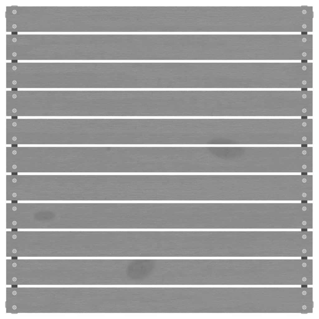 3 Piece Garden Lounge Set Solid Pinewood Grey