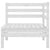 3 Piece Garden Lounge Set Solid Pinewood White