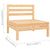 3 Piece Garden Lounge Set Solid Pinewood