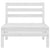 4 Piece Garden Lounge Set Solid Pinewood White