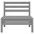 4 Piece Garden Lounge Set Solid Pinewood Grey