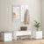 Hallway Furniture Set White Engineered Wood