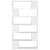 Book Cabinet Room Divider White 100x24x188 cm