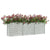 Garden Raised Bed 240x40x77 cm Galvanized Steel Silver