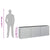 Garden Raised Bed 240x40x77 cm Galvanized Steel Silver