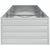 Garden Raised Bed 240x80x45 cm Galvanized Steel Silver
