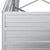 Garden Raised Bed 240x80x45 cm Galvanized Steel Silver