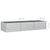 Garden Raised Bed 240x80x45 cm Galvanized Steel Silver