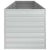 Garden Raised Bed 320x80x77 cm Galvanized Steel Silver
