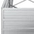 Garden Raised Bed 320x80x77 cm Galvanized Steel Silver